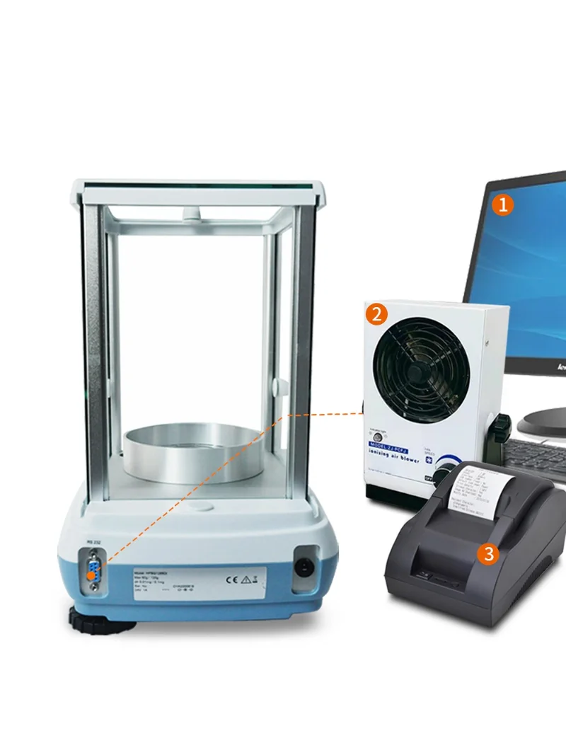 Semi-micro Analytical Balance 122g 0.01mg Electronic Precision  with LCD Display