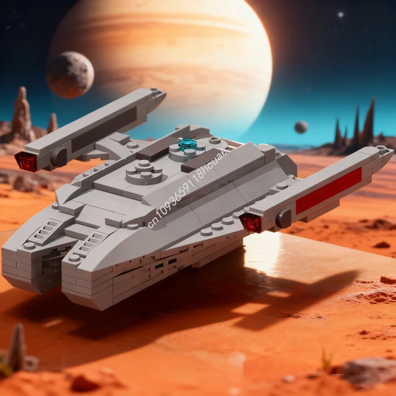 

251pcs MOC Sydney Class Starship USS Jenolan Spaceed Model Building Christmas Gifts Blocks Toy Assemble DIY Brick Kids Birthday