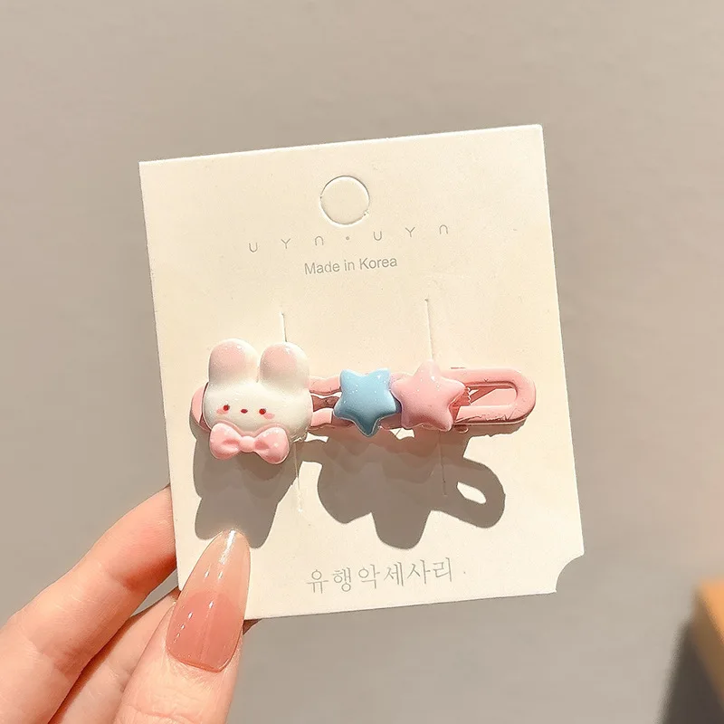 

Candy-Colored Seamless Duckbill Clip Ins Style Bangs Hairpin for Women Side Fringe Hair Clip Spring Summer Korean Hair Accessory