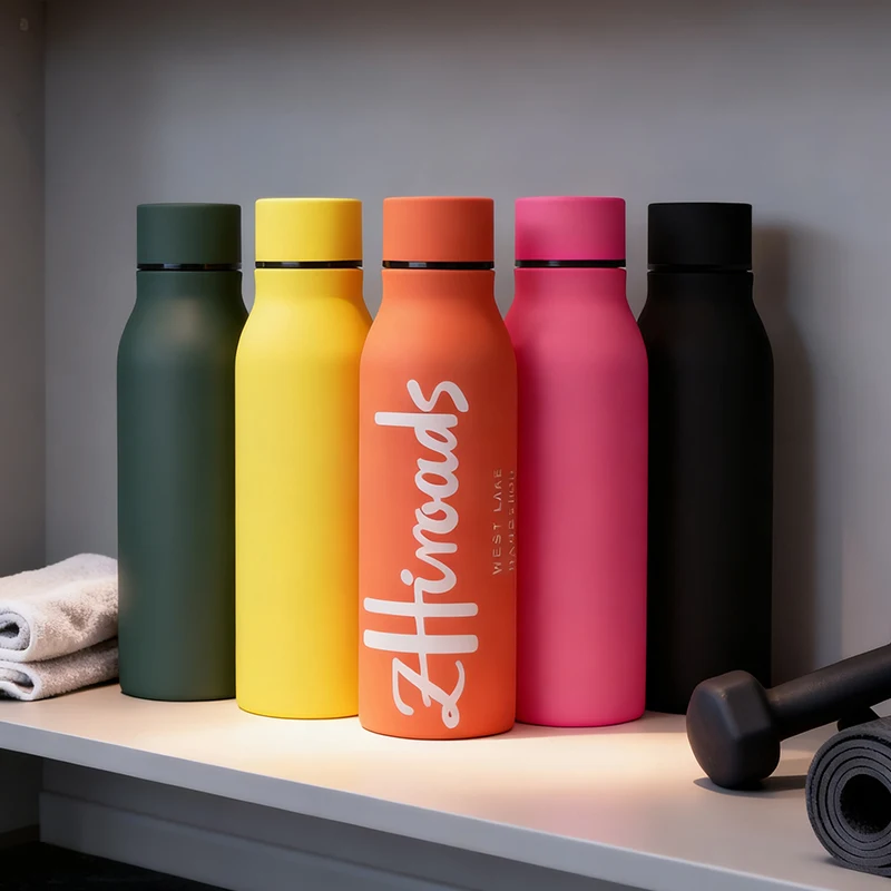 

Fashion Letter Stainless Steel Water Bottle Insulated Vacuum Flask Double Wall Thermal Cup Keep Cold Hot Sports Kettle Thermos