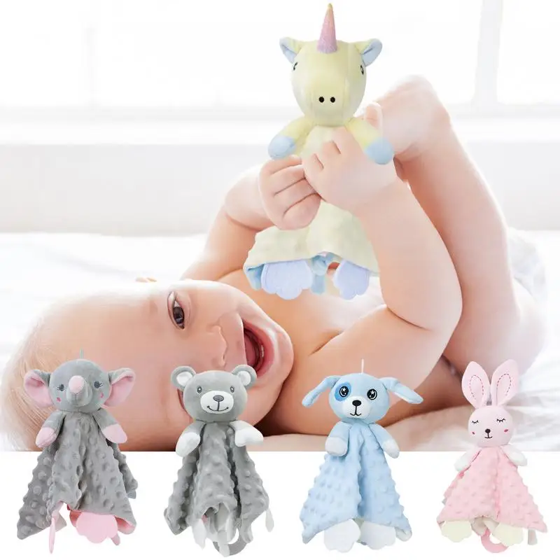 Gift for baby  bebes newborn Blanket Soothing Towel Toys Animal shape Infant  Soft Soothe Towel Educational Plush Toys