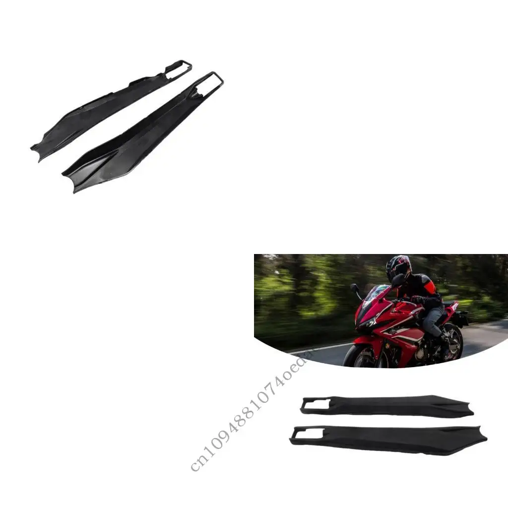 Trail Use Motorcycle Rear Swingarm Swing Arm Gaurd Cover Pair, Black Nylon Outer Side Guards with Long Profile, Covers for Rear
