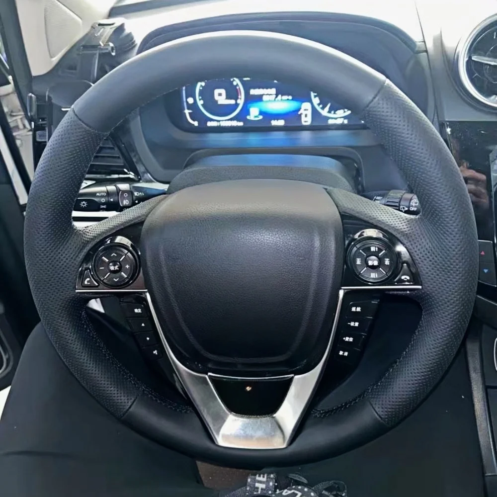 

Custom Car Steering Wheel Cover Anti-Slip And Comfortable Microfiber Leather For BYD Song Tang Qin Han Yuan SS Car Steering Wrap