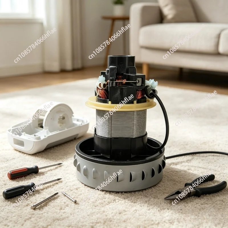 CDS-LVFE28-019 Vacuum Cleaner Replacement Motor, Universal High Power Suction Motor Repair Spare Part