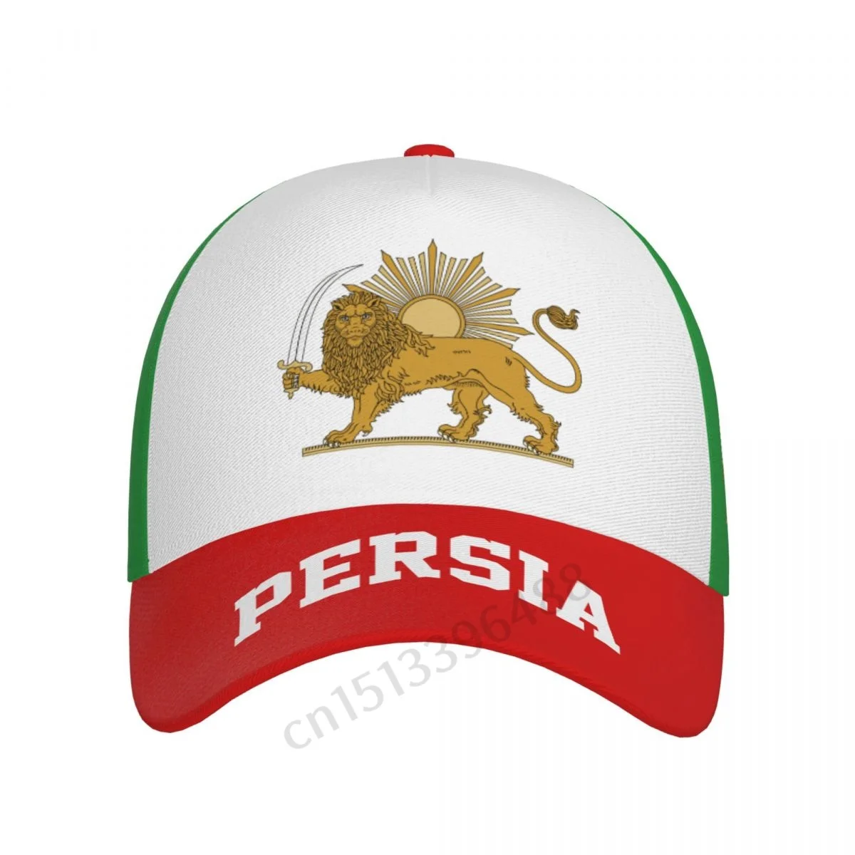 Persia Lion 3D Soccer Hats Sun Baseball Cap Breathable Adjustable Men Women Outdoor Fishing Hat