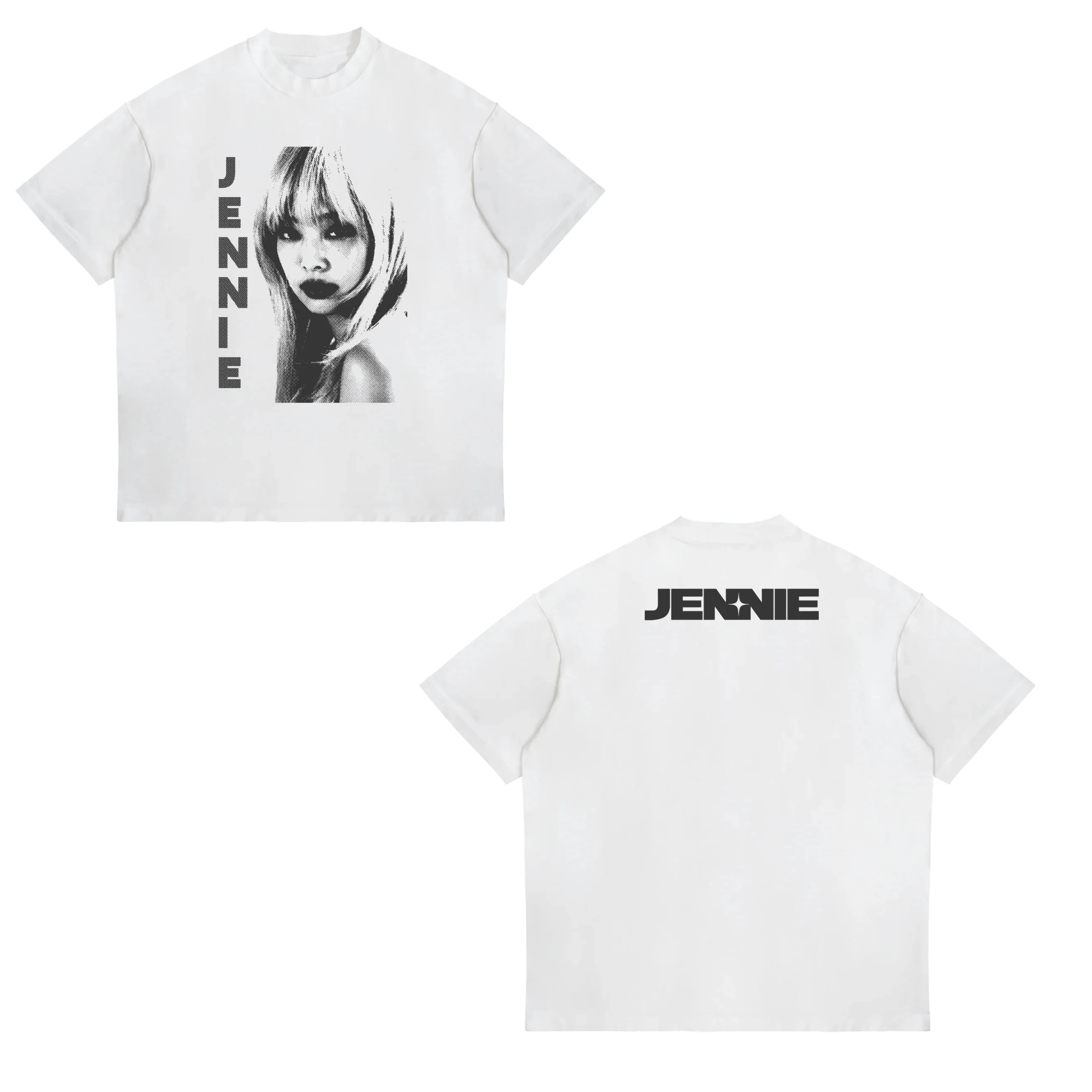 Hoge kwaliteit zoals JENNIE Ruby Album Single Tour 2026 bedrukte T-shirts met korte mouwen Unisex Fashion T-shirt Heren Dames Katoenen Tops