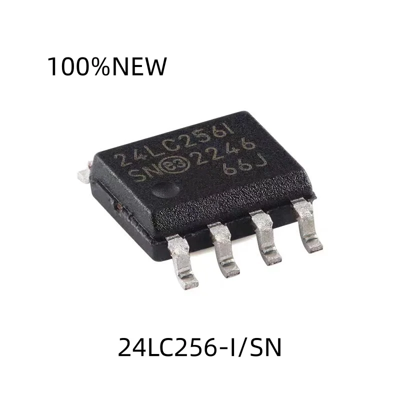 (10Pcs) 100% New 24Lc256-I/Sn 24Lc256I Sop-8 Eeprom Memory Chip Ic