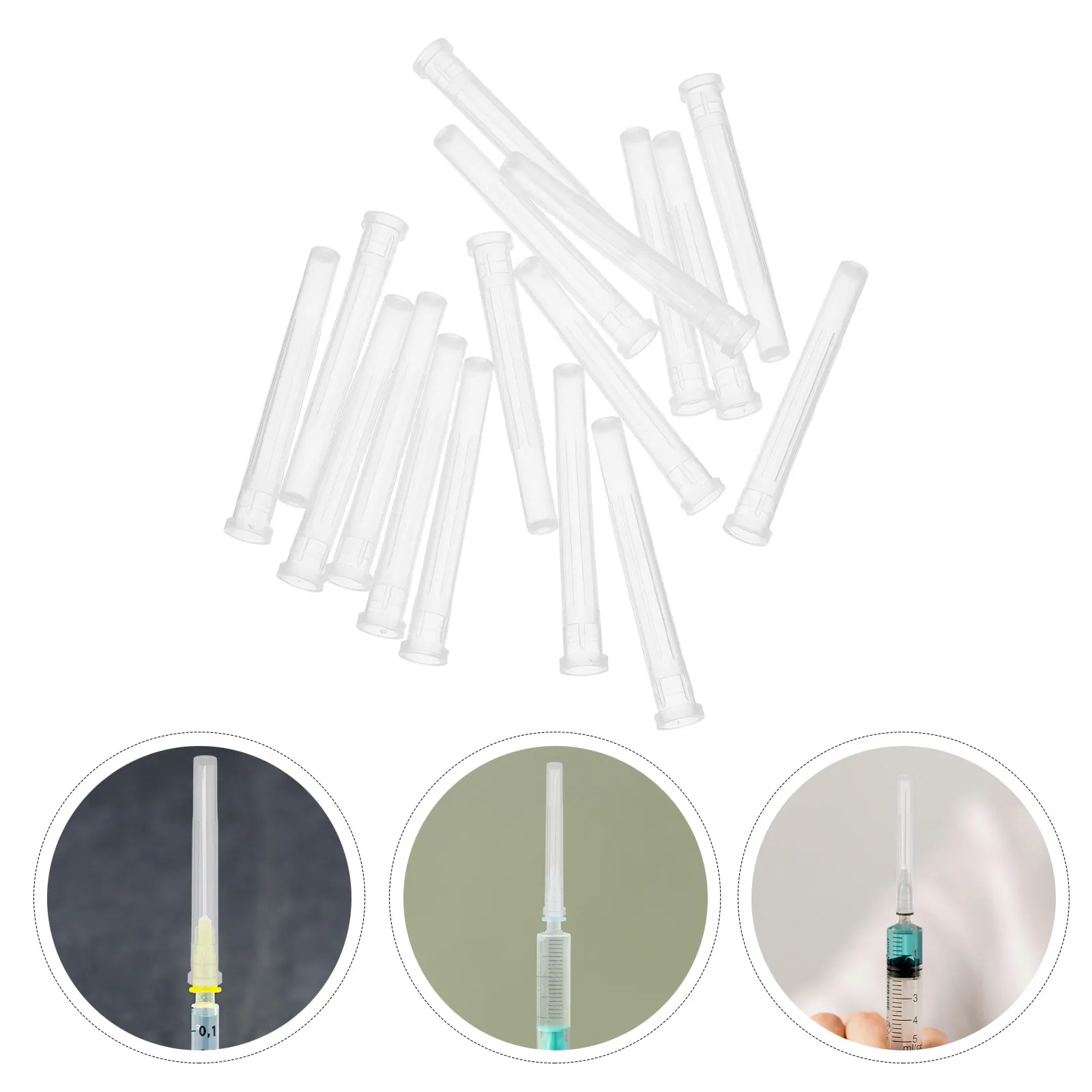 100Pcs Needle Cap Covers Luer Lock Cap For Lab Dispensing Craft Studio Syringe Tip Precision Sealing