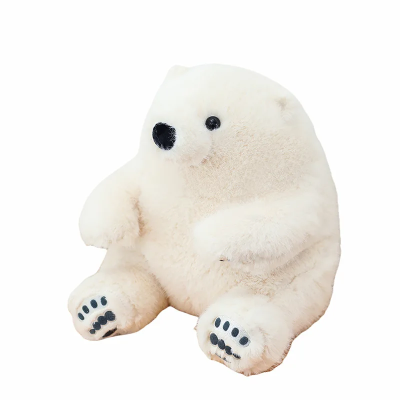 دمية الدب القطبي الجديدة من القطيفة، آلة انتزاع كبيرة، هدية عيد ميلاد للفتيات من القماش