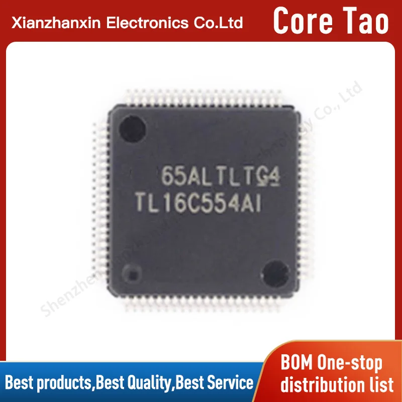 TL16C554AIPNR TL16C554AI TL16C554 16C554 QFP80 Receiver/transmitter chip in stock