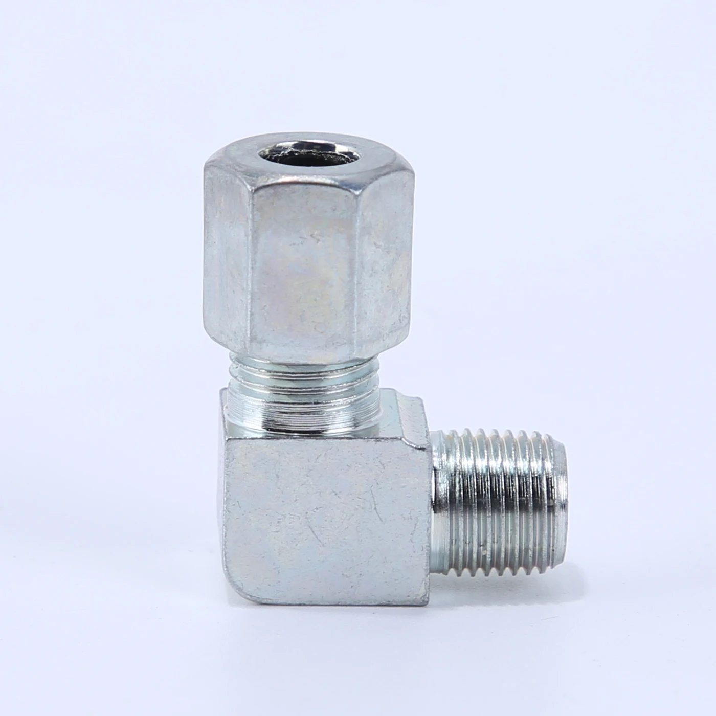 Carbon Steel Tube Right Angle 90° Seal End Fittings Metric Inch Male Thread Connections Rigid Hydraulic Adapters for Fluid