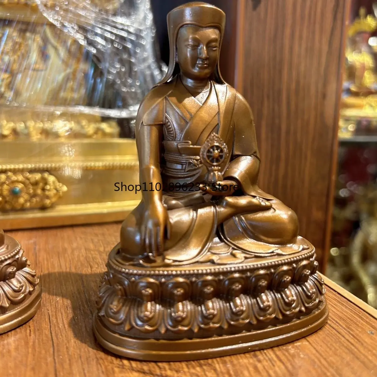 Seiko Copper 10cm Bronze Portrait of the Fifth Patriarch of Sakya