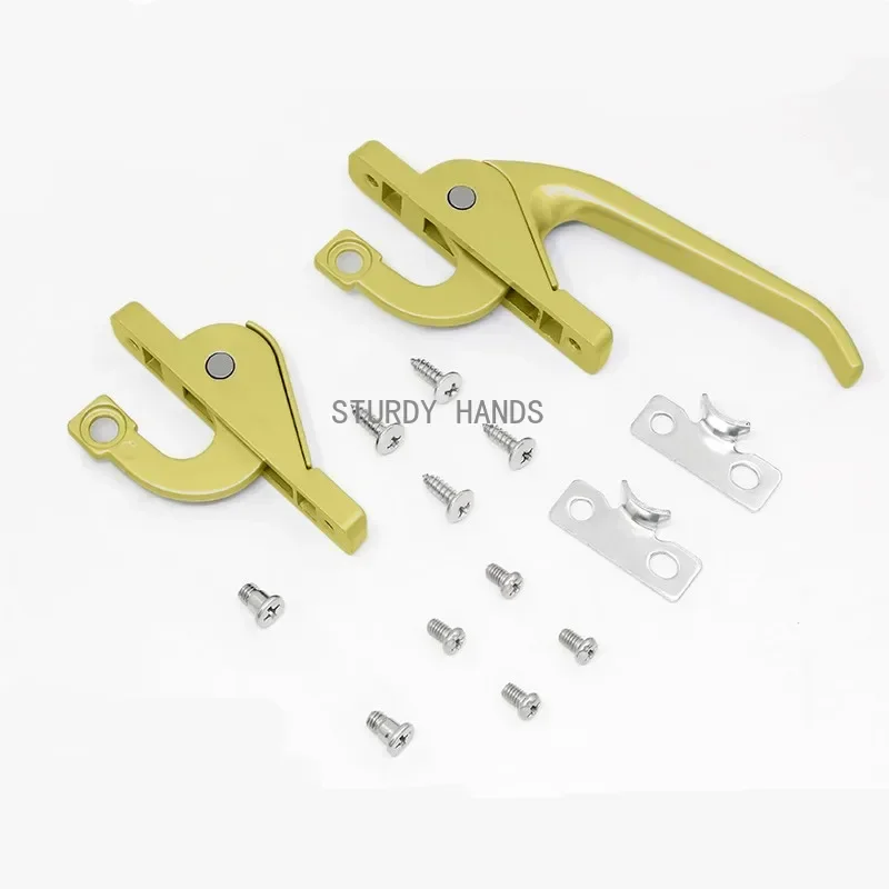 

Modern Aluminum Alloy Windows Handle Window Security Chain Lock Child Safety Protectio Device Home Hardware Accessories