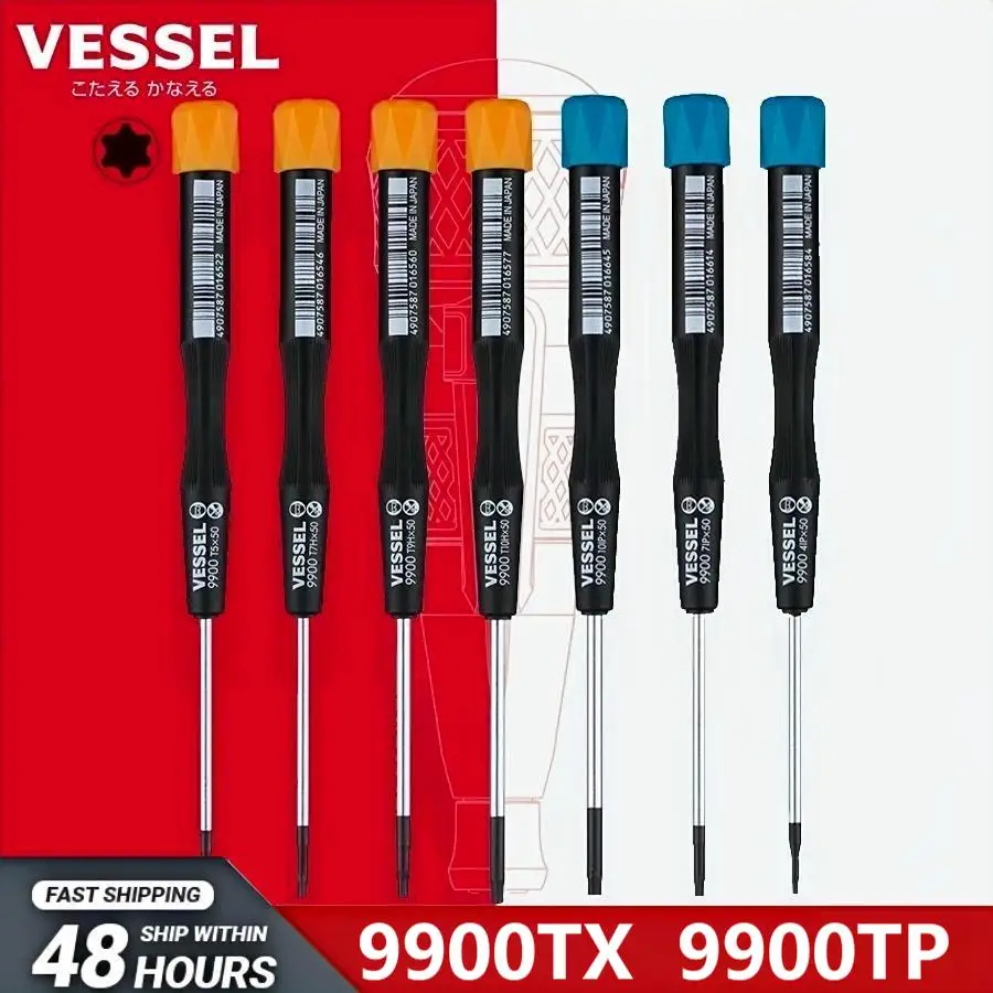 VESSEL 9900TX 9900TP Precision Screwdriver Enhanced Plum Hex for Cell Phone/Computer/Assembly Breakdown Repair Hand Tools