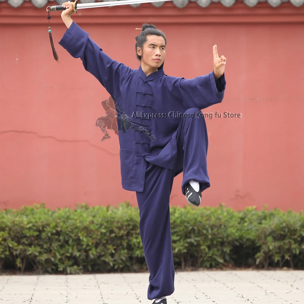 Custom Tailor Tai Chi Uniform Wing Chun Martial arts Suit Wushu Taiji Jacket and Pants 25 colori alta qualità necessita di misure