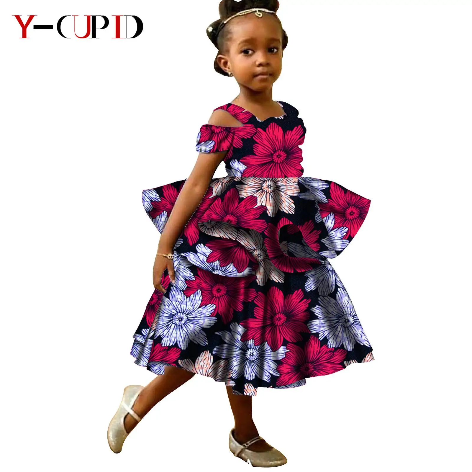 slim fit dress slacks Abbey Ankara Short flare Dress main image 0