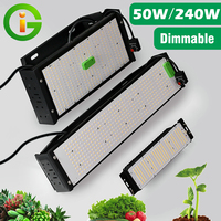 LED Intelligent Plant Lamp 50W 240W Full Spectrum Light with Hook Diming Switch Vegetable Flowers Growing Light