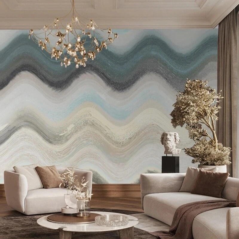 

Современный простой и высококачественный цветной узор пейзаж абстрактная декоративная картина ТВ роскошный дом спальня фон стена