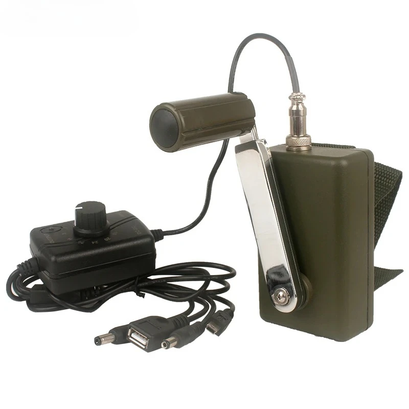 Cargador profesional de emergencia para teléfono móvil,  30W, Generador de manivela portátil de alta potencia para exteriores