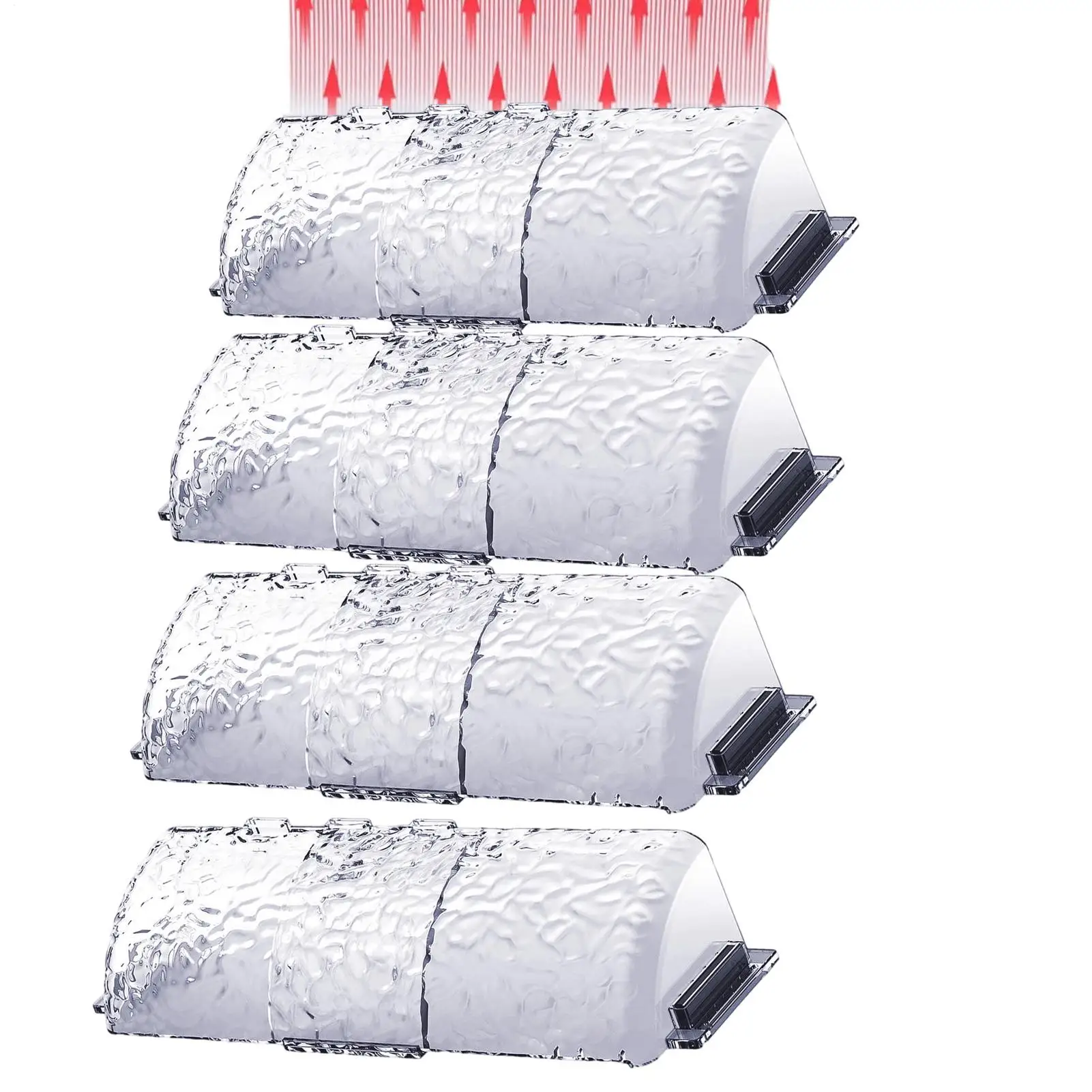 2/4pcs Air Conditioner Vent Deflector Air Conditioner Magnetic Vent Blocker Multifunctional AC Deflector For Floor Ceiling