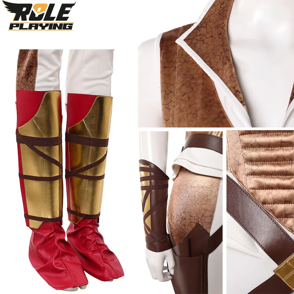 Disfraz de Teela para mujer, mono de fantasía, muñequeras, cubrepiernas, disfraz del universo cinematográfico, ropa para Halloween, traje de fiesta de carnaval