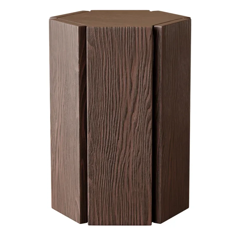 Solid wood stool, household hexagonal stool, thickened square stool, sofa side few