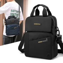 Clássico grande qualidade sacos de ombro dos homens azul mensageiro bolsos leves camadas estilo crossbody sacos multifunction breve