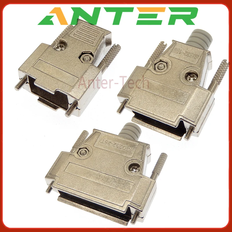 1pcs Metal Hood Cover Housing Backshell Shells Screws For D-SUB   DB37 DB9 DB15 DB25 2 Rows Or DB62  3 Rows Solder Connector
