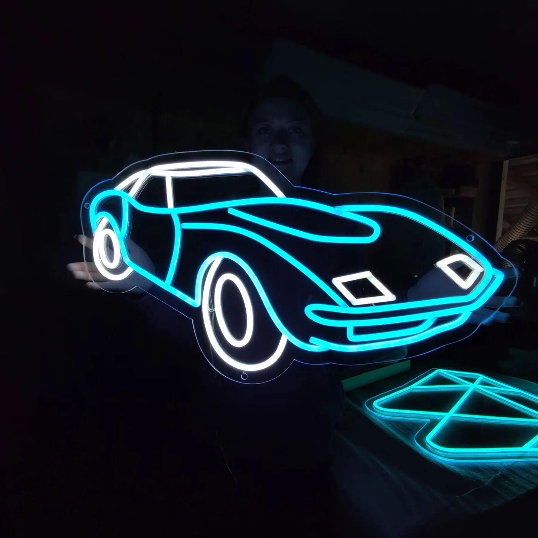 

Car Neon Sign Game Room Wall Decor Retro Car Sign for Salon Bar Gym Garage Carpark Wall Hanging Bedroom Neon