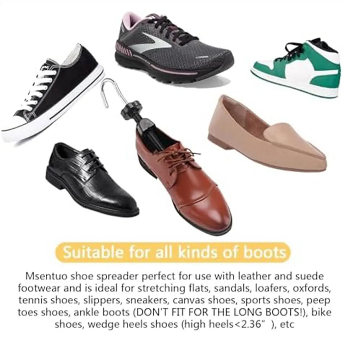 ABYB نقالة الأحذية، موسع الأحذية، موسع الأحذية، موسع نقالة الأحذية القابل للتعديل بأربعة اتجاهات، S #5