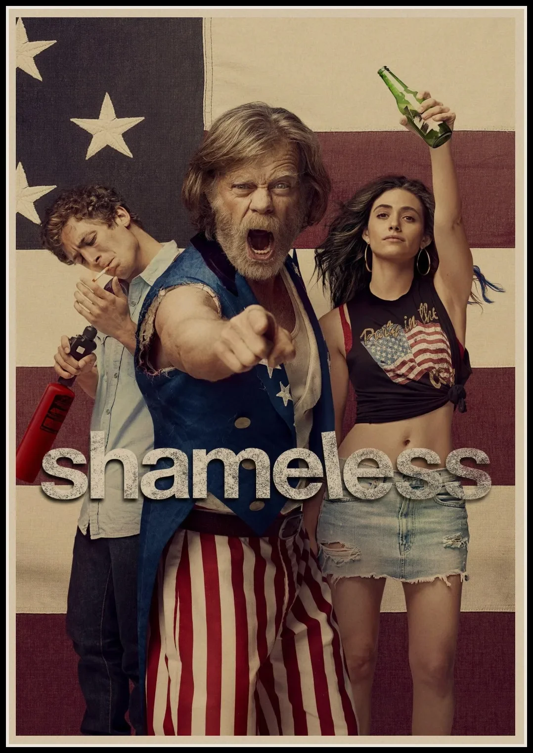 Shameless TV Series Show Classic Movie Kraft Paper Poster Bar Cafe Living Room Dining Room Wall Decorative Paintings