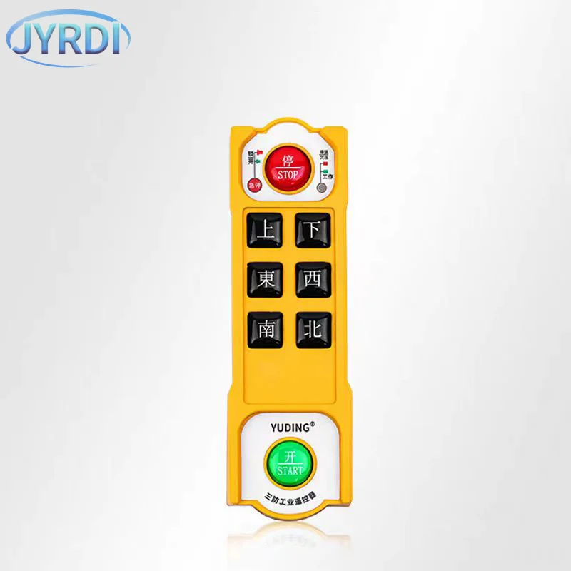 YU-6 6 buttons single speed Industrial Wireless Radio Crane Remote Control switches Hoist overhead bridge Crane Lift Control