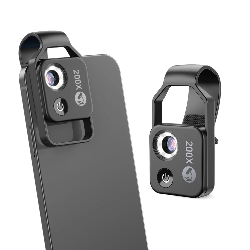 

APEXEL 200X Magnification Microscope Lens For Mobile Phone With CPL LED Micro Pocket Macro Lens All Smartphones Fast Delivery