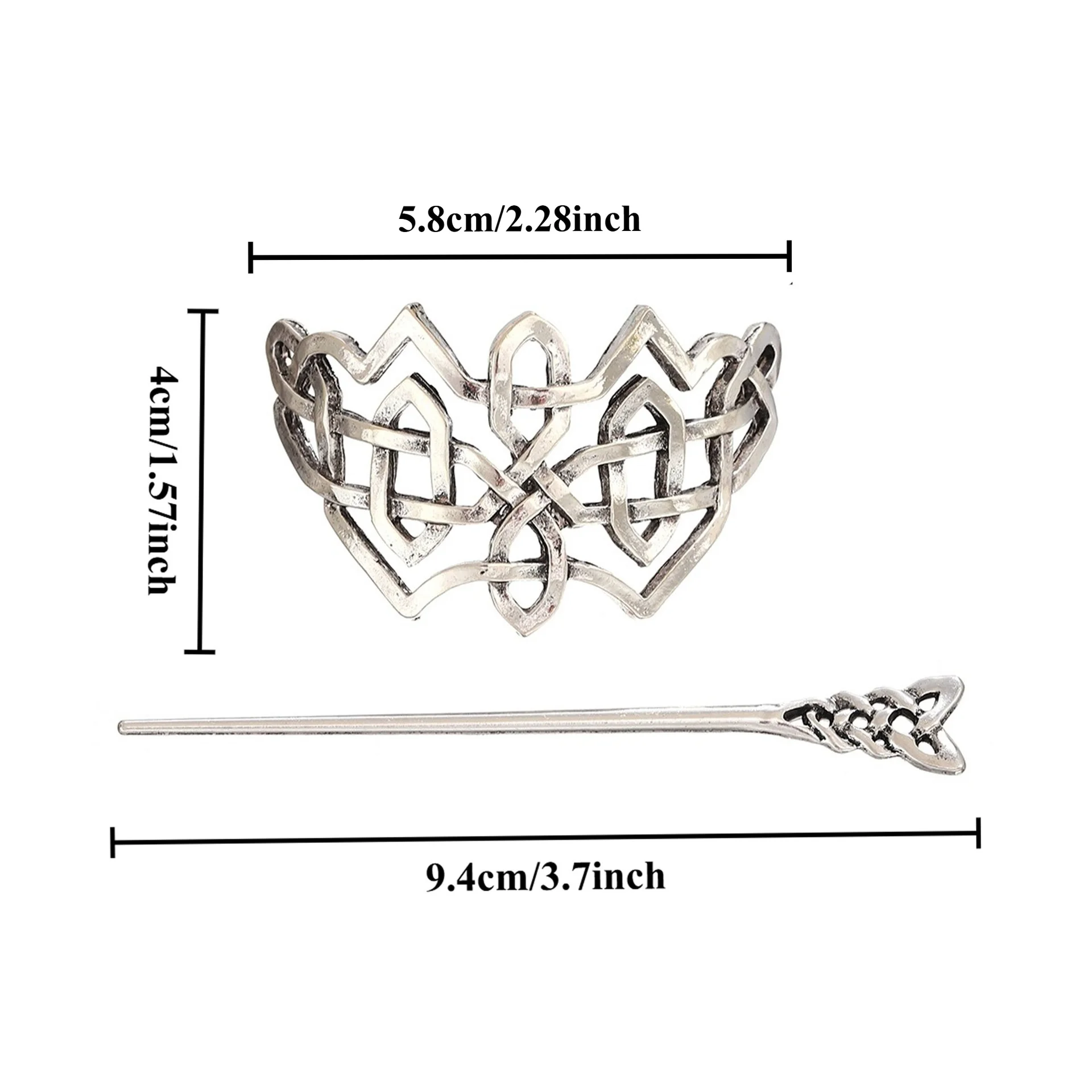 الهيب هوب روك القوطية فايكنغ الشرير نمط خطوط باردة دبوس الشعر الكلاسيكية الراقية تصميم شخصية الإبداعية دبوس الشعر الطرف