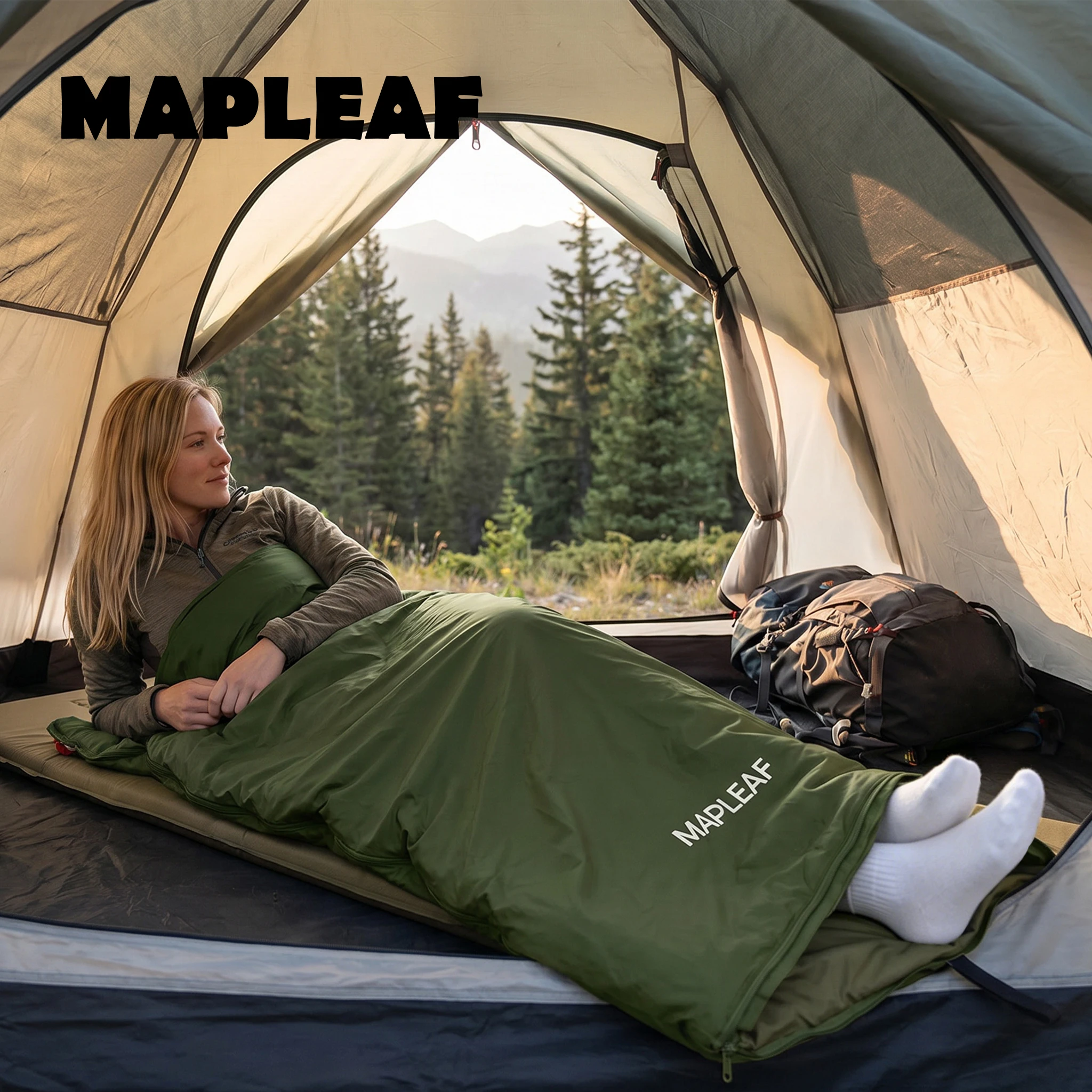 

MAPLEAF Mini Cotton Sleeping Bag Portable Ultralight waterproof Sleeping Bags Outdoor Traveling Hiking Sleeping Bags
