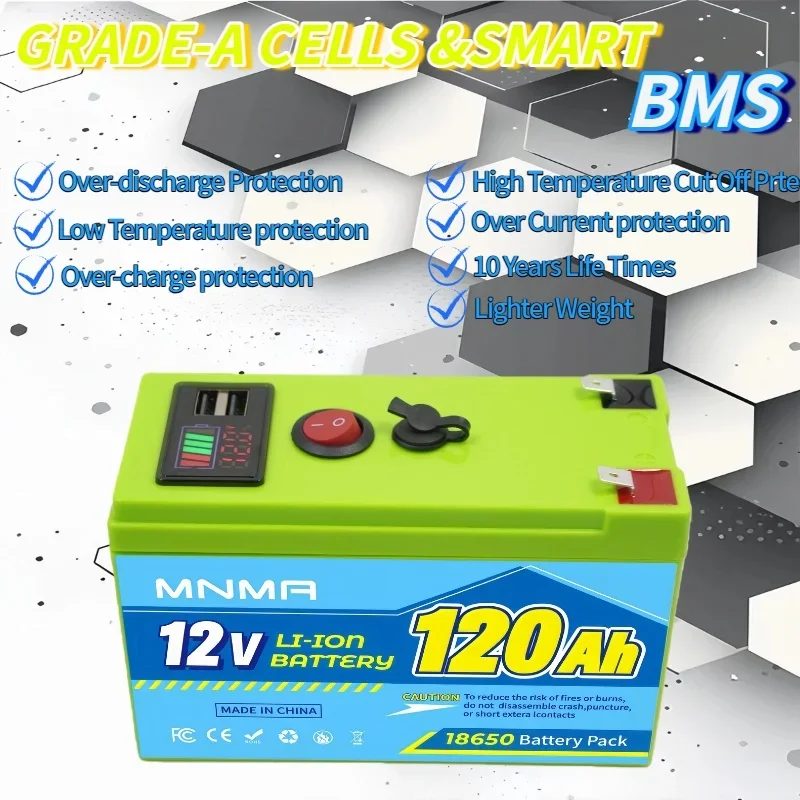 2025 100% العلامة التجارية الأصلية الجديدة LiFePO4 12V100ah 120ah LiFePO4 بطارية ليثيوم 100A BMS 6000 + دوري للعاكس الشمسي RV لا ضريبة #4