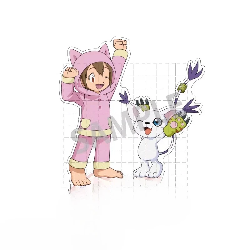 เกมเอกวาดอร์ผจญภัยอะคริลิคตุ๊กตาอะนิเมะ Agumon Gabumon Piyomon Tailmon Patamon Gomamon รูปคอสเพลย์ของเล่นของขวัญ