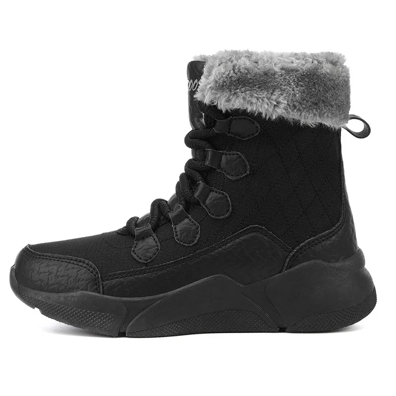 Cold Resistance -30℃ Women & Girls Hiking Shoes Fashion Winter Outdoor Snow Boots Waterproof Size 36-42