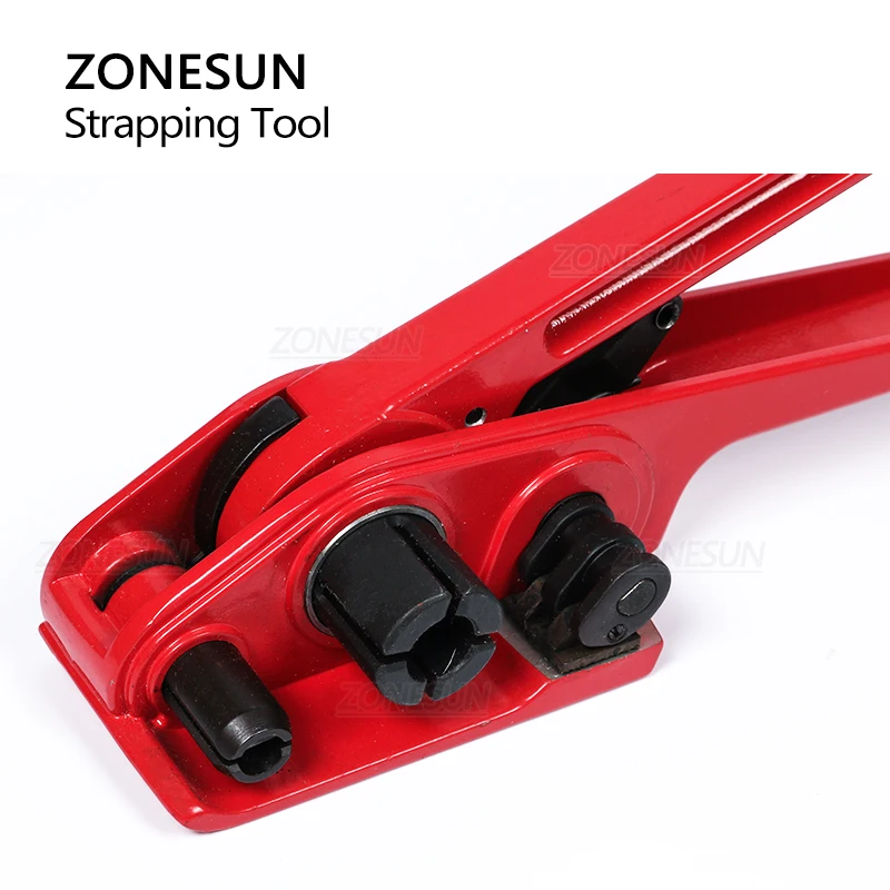 ZONESUN Tay Dụng Cụ Vắt Tranh Bỏ Vỏ Cho Polyester Dây Bằng Tay Dây Siết Bu Lông 19MM PP/Thú Cưng Dây Đeo