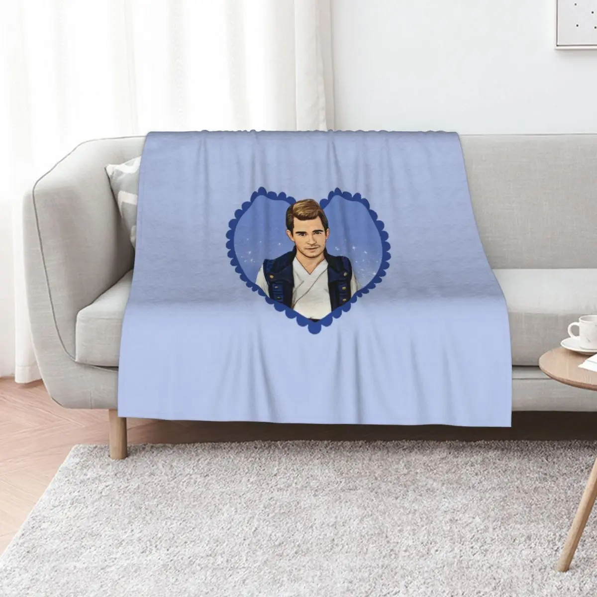 Wicked Movie Fiyero Jonathan Bailey Throw Blanket Nap Furrys Comforter halloween Flannel Fabric Plush Blankets