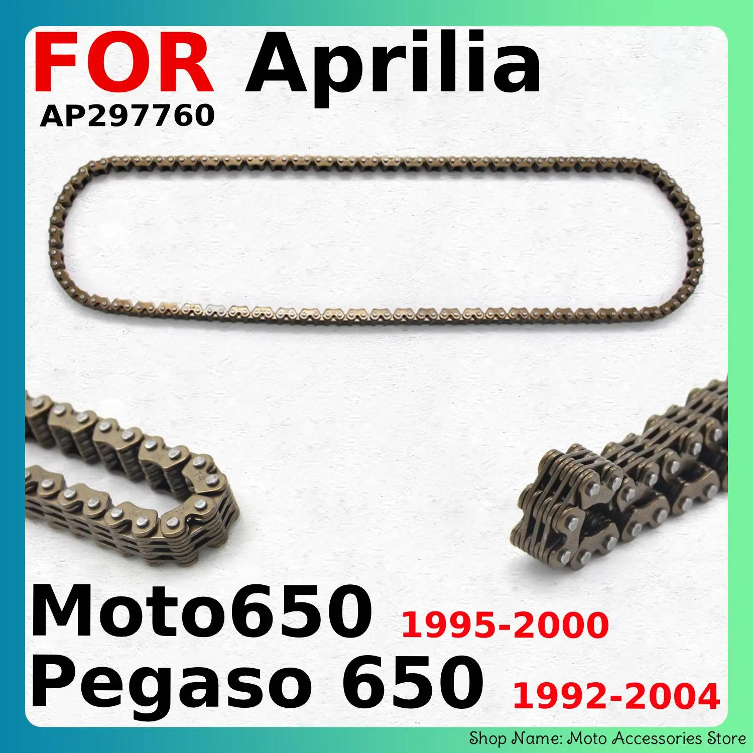 

Motorcycle Links Engine Time Cam Timing Chain Link For Aprilia Moto650 1995-2000 Year / Pegaso 650 1992-2004 AP297760