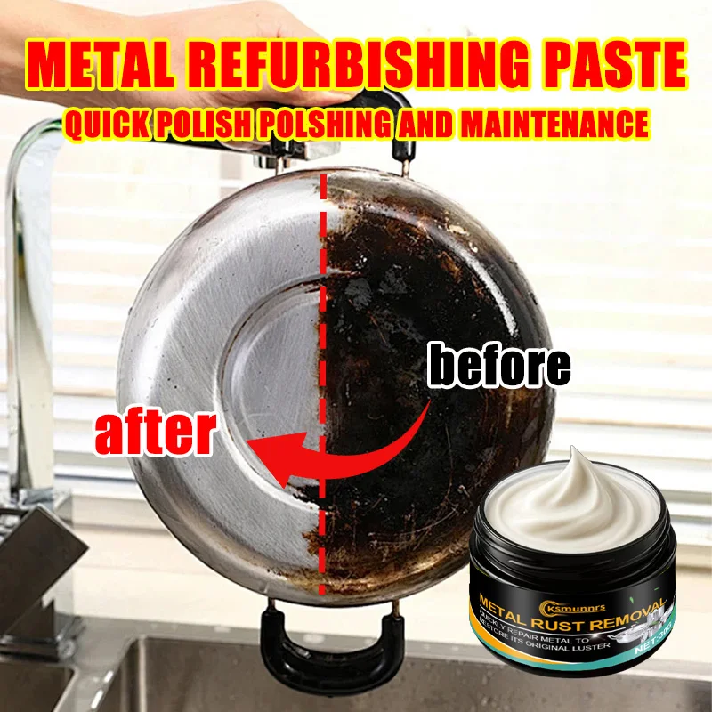 Multifunctional Metal Polishing Paste – Multi-purpose metal renovation cream and chrome repair compound. Restores and brightens