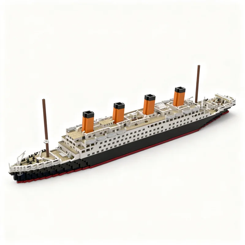 6960pcs MOC RMS Titanic Large Scale 1.8m Long Creator Creator Expert Model Building Blocks Construction Assemble Birthday Brick