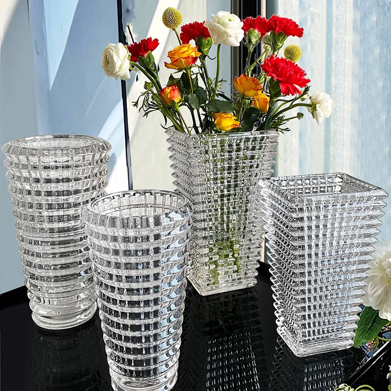 Scandinavian Large Office Artificial Plant Pots Indoor Modern Minimalist Bottles Aesthetic Crystal Jarrones Centerpieces OA50HP