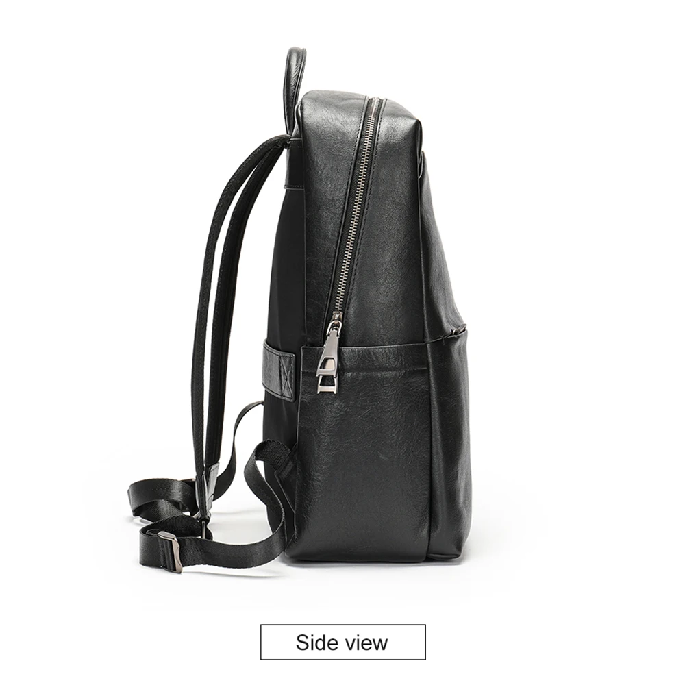 WESTAL 15.6 Inch Laptop Bag Waterproof Backpack Genuine Leather School Bag Boys Rucksack Handbags Business Travel Notebook Bag image 6