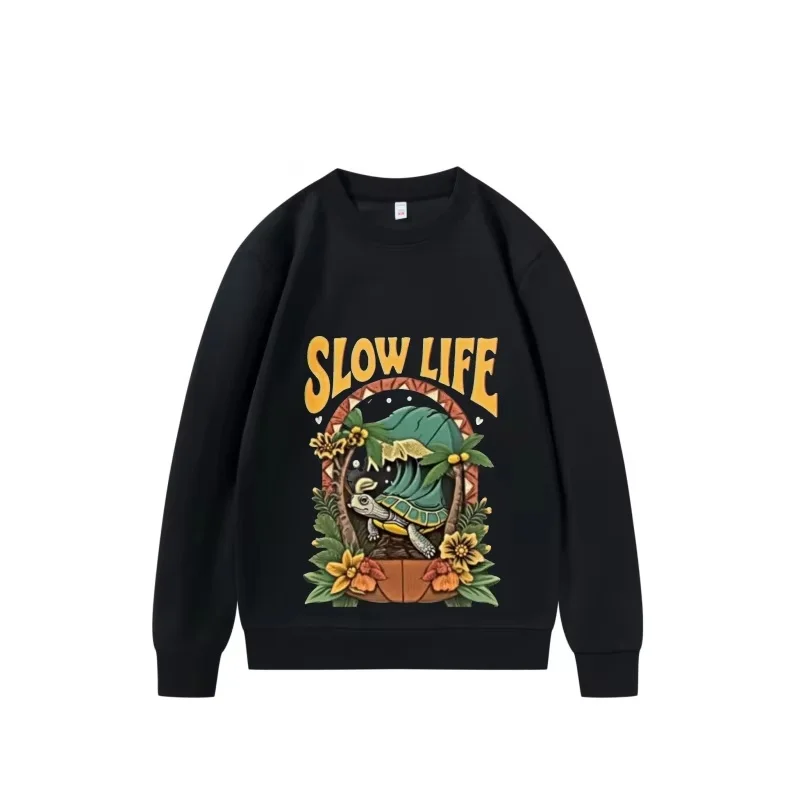 

2026 Street Style Oversized Round Neck Sweatshirt 250g Heavy Cotton Loose Fit Usa Direct Delivery Free Shipping