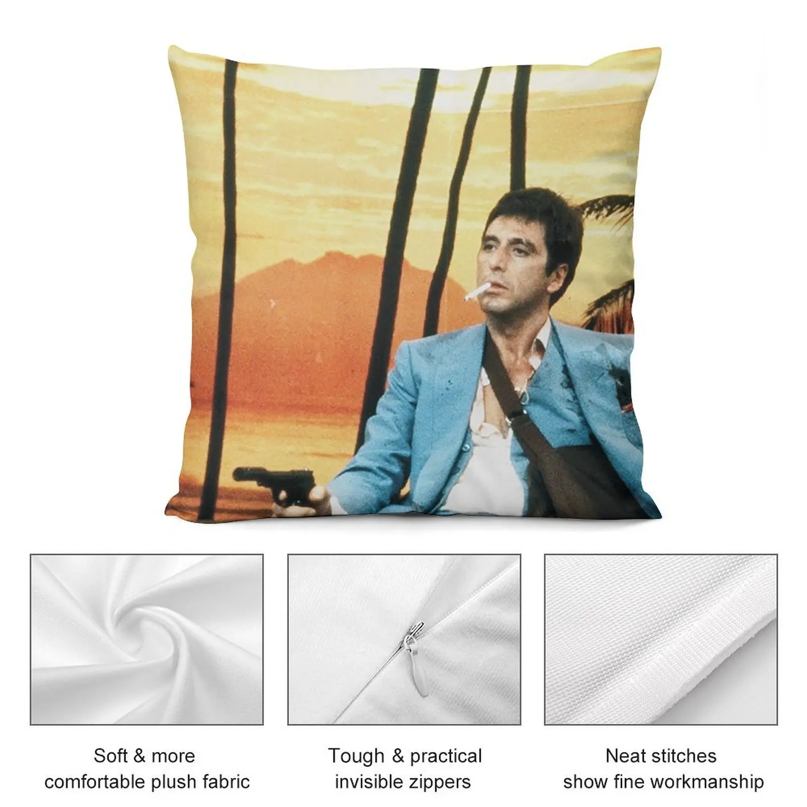 Scarface Throw Pillow Sofa Pillow Cover ornamental pillows for living room Pillow Cases luxury decor