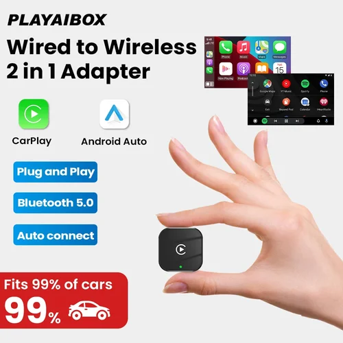 Adaptador Carplay inalámbrico 2 en 1, Mini Dongle inalámbrico para Android, Bluetooth, Plug & Play, para Toyota, Volvo, Hyundai, VW, Audi, Kia, MG, Benz