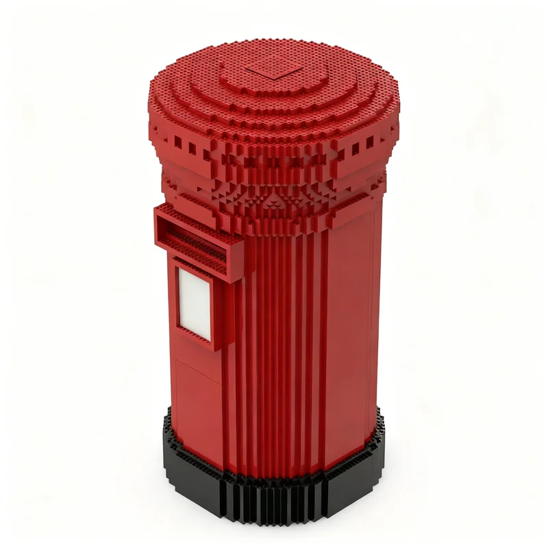 6675pcs MOC Sculptures Post Box Model Building Blocks Architecture Assemble Idea Art DIY Collection Education Birthday Display