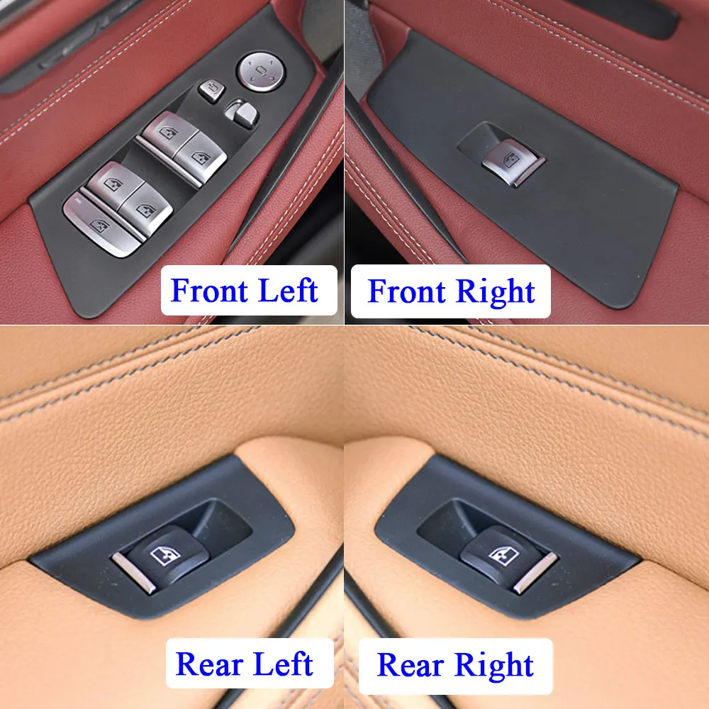 LHD Left Hand Driver Car Inner Door Armrest Window Lift Switch Button Panel Cover For BMW 5 Series G30 G31 F90 525i 530i 540i